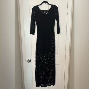 Forever 21 Women’s Black Lace Maxi Dress